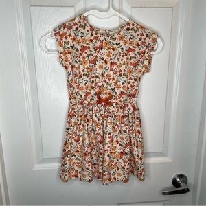 Cynthia Rowley Fox and Owl Novelty Print Girl's Dress XS/4
